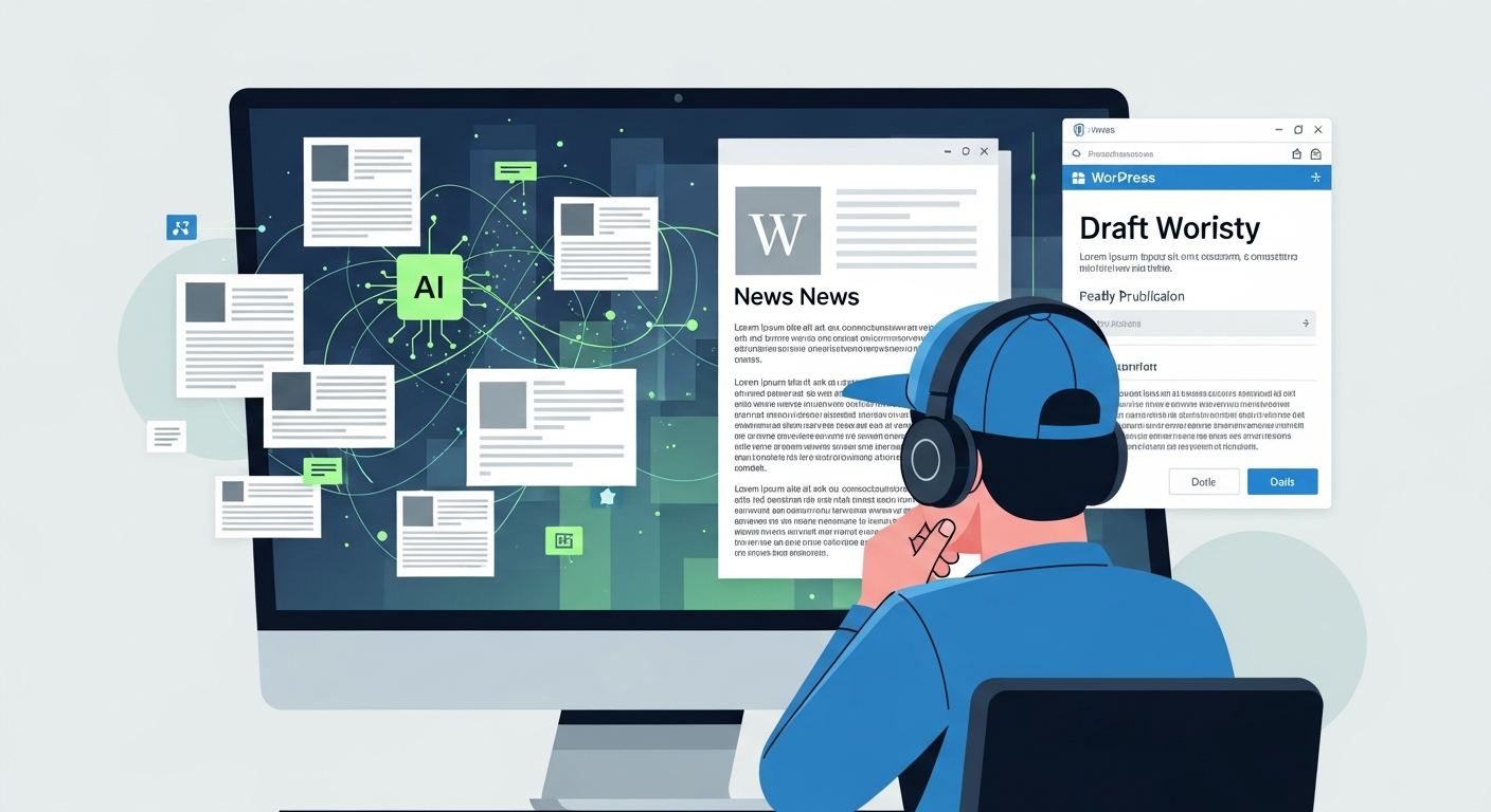 Révolutionnez votre Veille d'Actualité et Publication WordPress IA